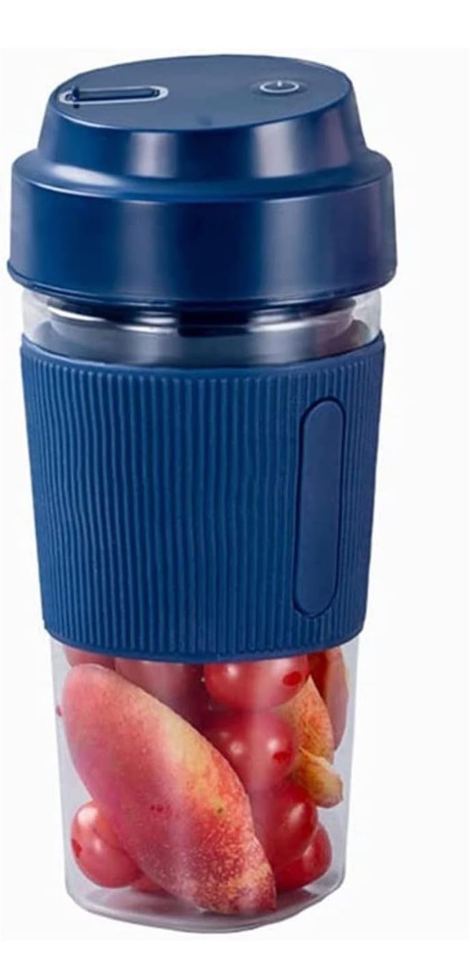 Portable Electric Juicer Blender USB Mini Fruit Mixers Juicers Fruit Extractors Food Milkshake Multifunction Juice Maker Machine (Color : Blue)