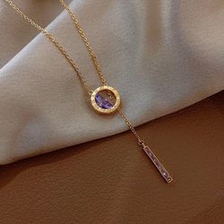 Iamdoyleyboutique  Fashion Korean Jewelry Sexy Purple