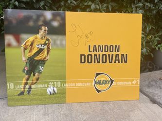 Landon Donovan Autographed Player Board LA Galaxy