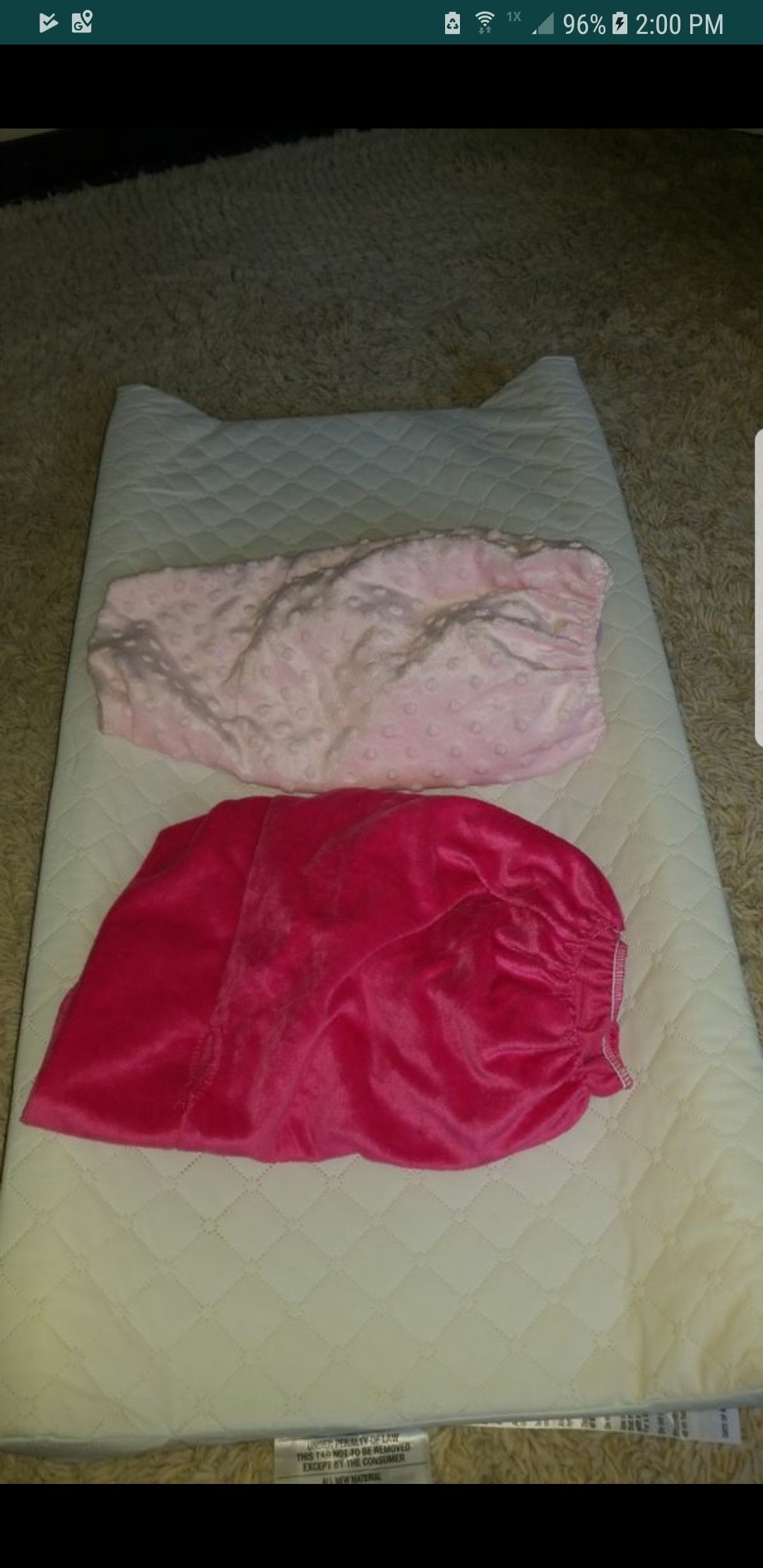 Changing pad with 2 covers