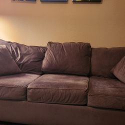 Sofa & 1 Leather Theater Reclining Chairs