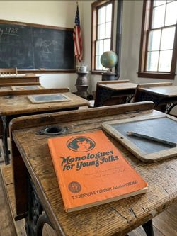 Antique copy of Monologues for Young Folks By Mayme Riddle Bitney