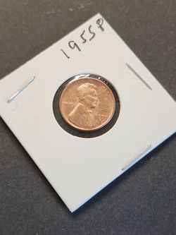1955 Philadelphia Brilliant Uncirculated Wheat Penny