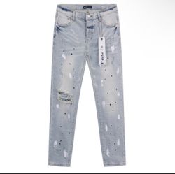 Purple jeans