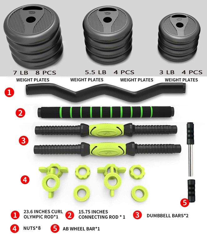 Adjustable Dummbells 110 Lb