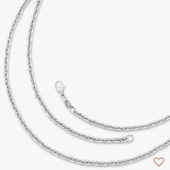 James avery Heavy Cable  silver Chain - 24 inches