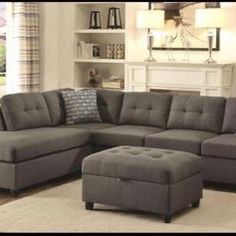 Brand New Reversible Grey Sectional