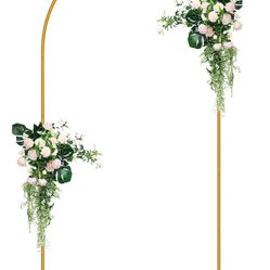 7.2 FT Metal Arch Backdrop Stand, Decorative Balloon Arch Stand K(47)