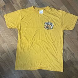 Rare Camel Cigarette Joe Cool Short Sleeve T Shirt Size XL Yellow