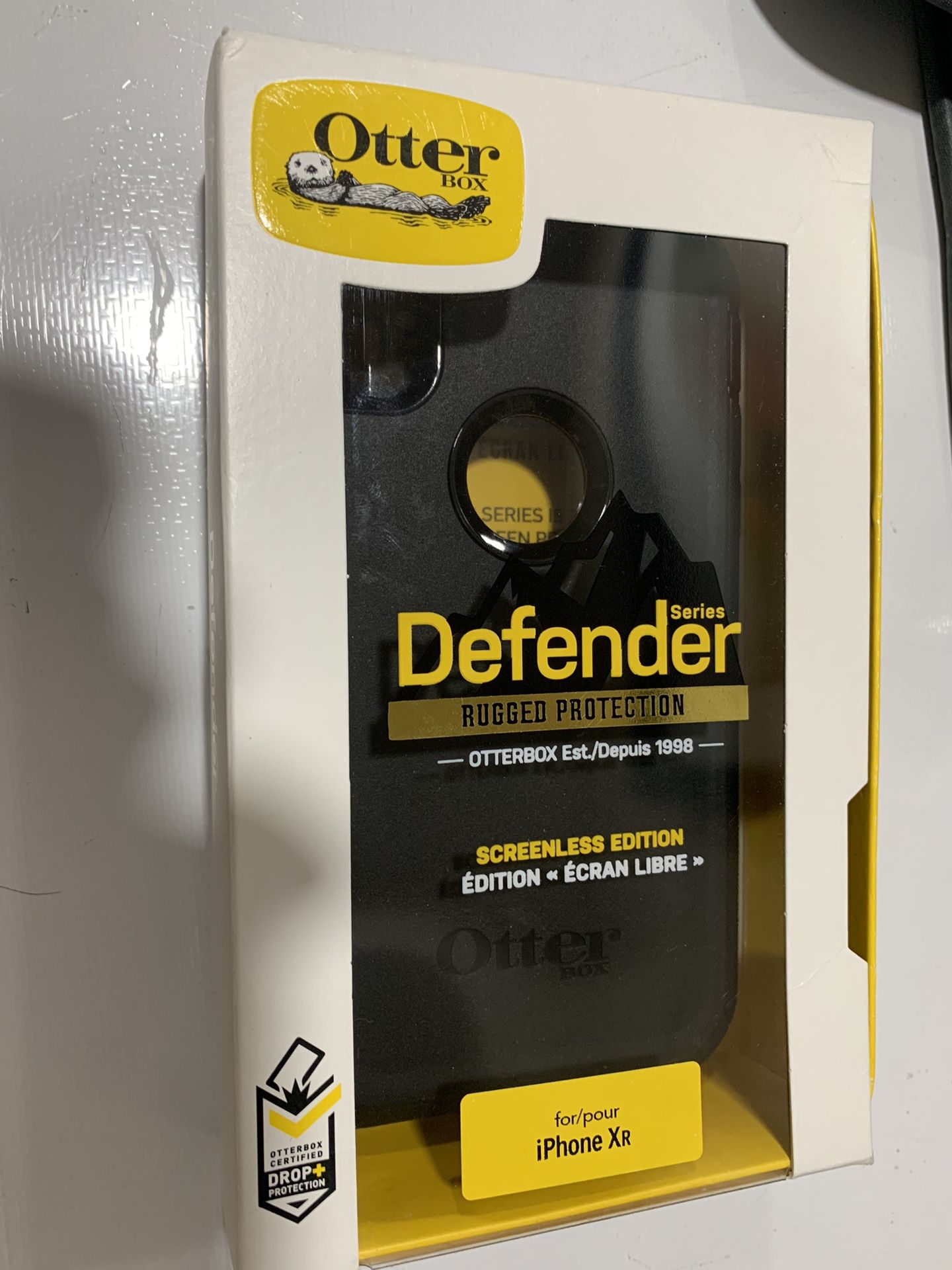 NEW OTTERBOX DEFENDER PRO RUGGED PROTECTION IPHONE XR CASE And HOLSTER BLACK