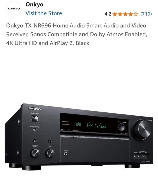 Onkyo TX-NR696 Audio Video Receiver