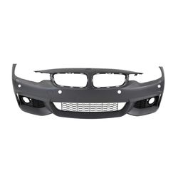 For 14-20 BMW F32 F33 4 Series, M-SPORT Style Front Bumper w/ PDC
