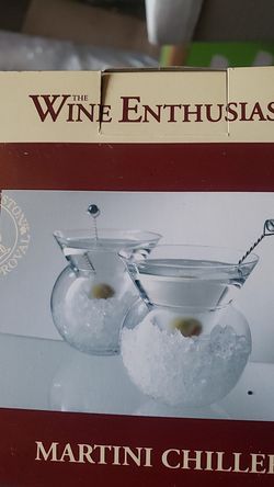 Martini chiller glases - 6 available $30