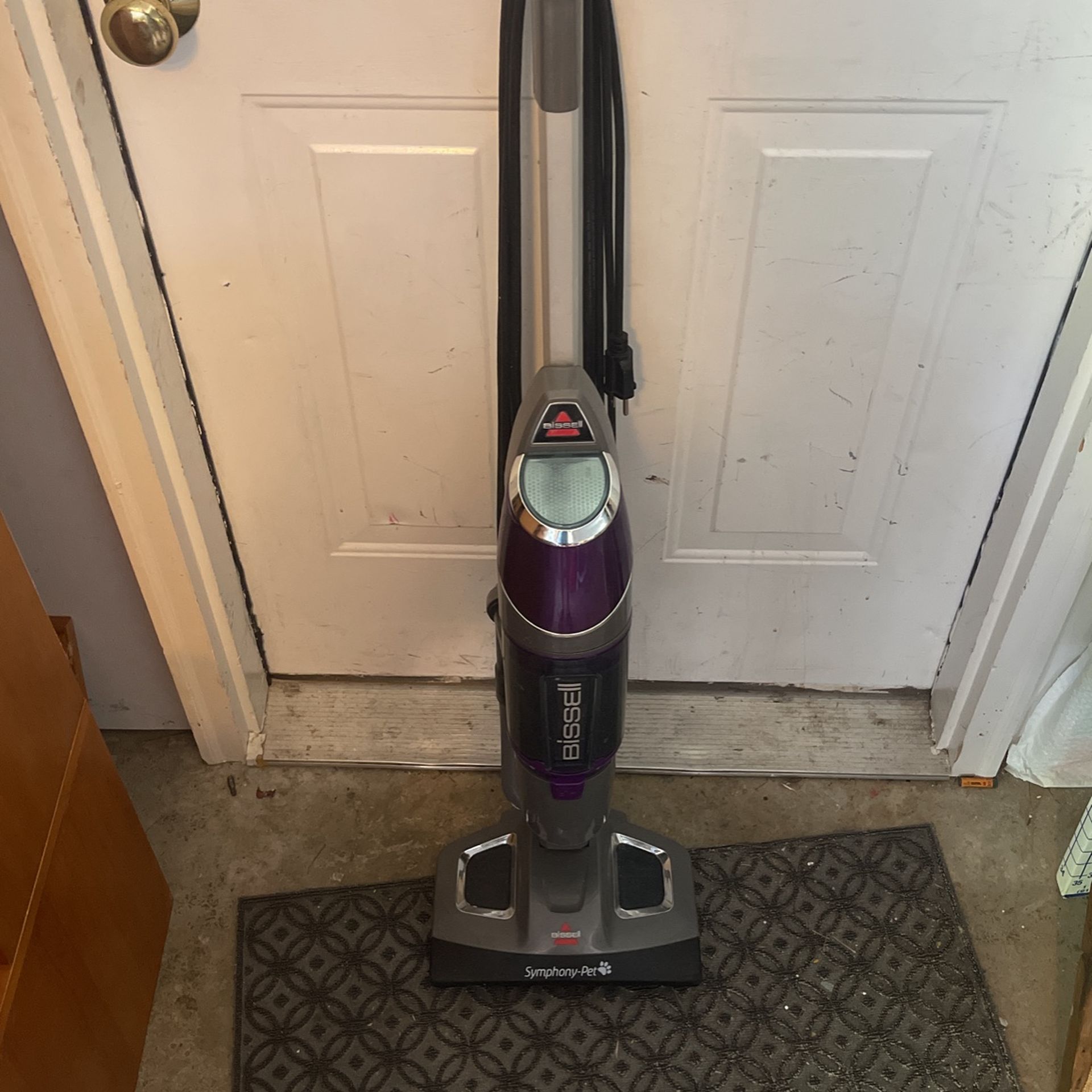 BISSELL - Symphony Pet All-in-One Vacuum and Steam Mop - Grey and Purple