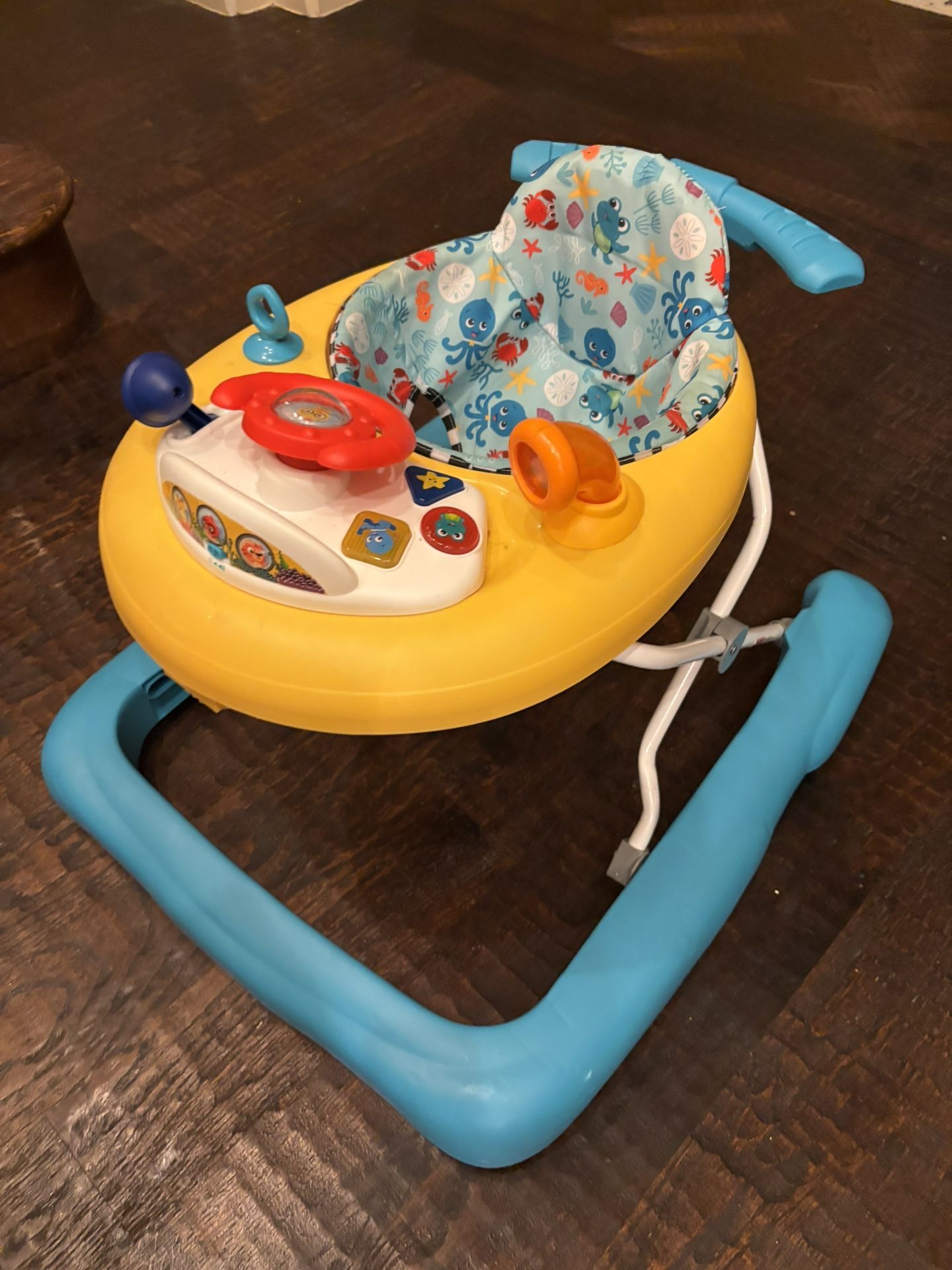Baby Walker & Sit-Me-Up Floor Seat Combo