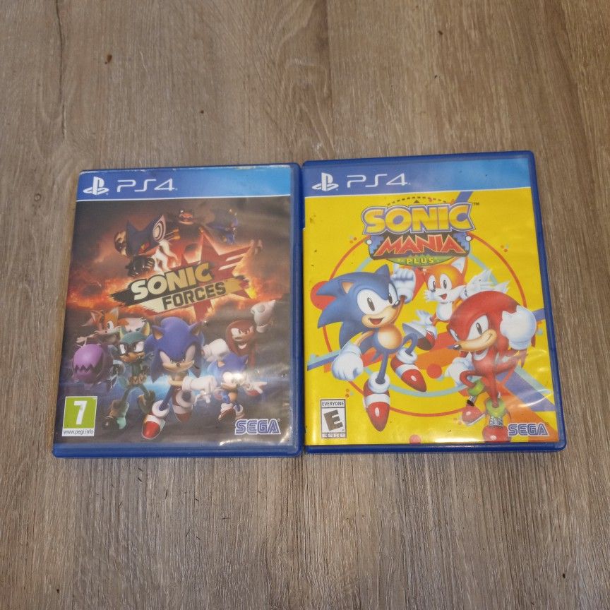 Sonic PS4 Game Bundle, Sonic Mania Plus + Sonic Forces, BOTH for $30