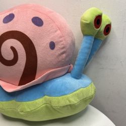 This is a plush toy of Gary the Snail from the animated series "SpongeBob SquarePants".
