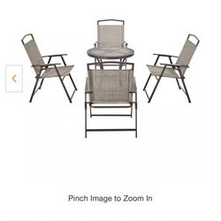 Sling Folding outdoor dining chair