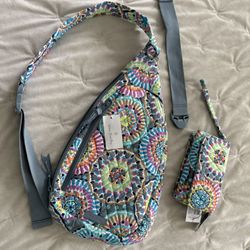 Vera Bradley Sling Bag And Wallet. 