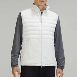 Lululemon Men’s Down for It All Vest Vapor/White Size Small