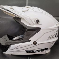 HELMET MSR MALCOLM SMITH  SC1 ( M)  WHITE ATV/ OFF ROAD