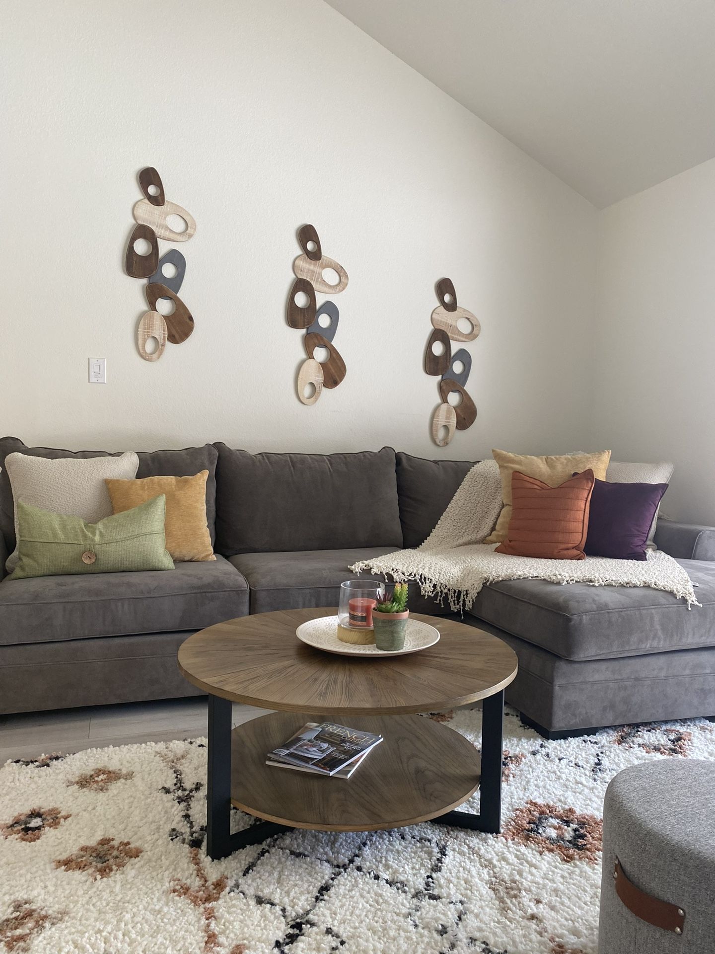 Living Spaces Sofa With Large Chaise