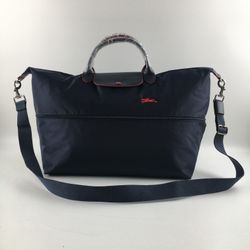 Brand new unused Longchamp Le Pliage Original travel bag navy blue