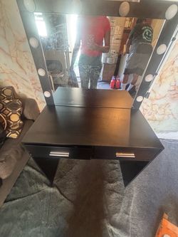 black vanity