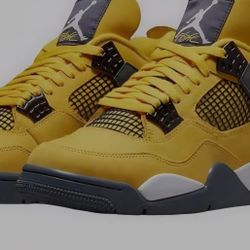Jordan 4 Retro Yellow And White