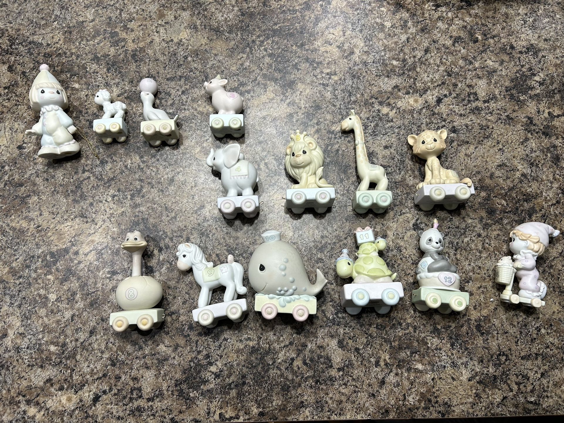 Precious Moment Birthday Train Set