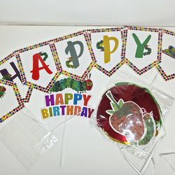 The Cute Hungry Caterpillar Birthday Decorations Set Cartoon Insect Caterpillar