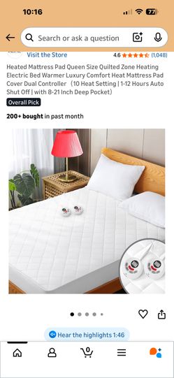 New Queen Electric Heated Mattress Pad