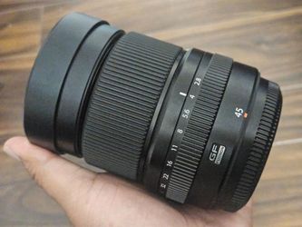 Fujifilm GF 45mm f/2.8 R WR Lens with Metal Hood and Cap