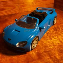 Driven by Battat Blue Sports Car Convertible for Tow Truck Replacement