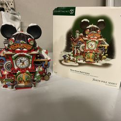 Dept 56 North Pole City Series Mickey Mouse Watch Factory 56.56951