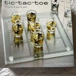 Tic-Tac-Toe 10 Piece Game Set For Two Players