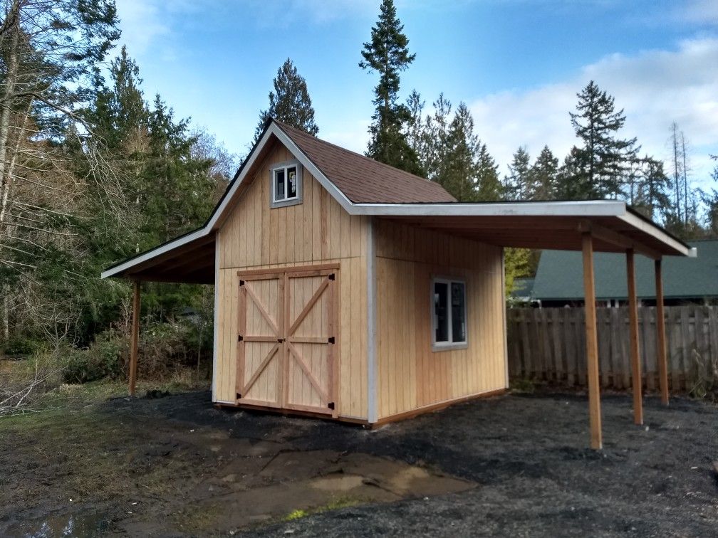 12' x 16'. Shed