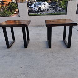 2 Wooden End Tables