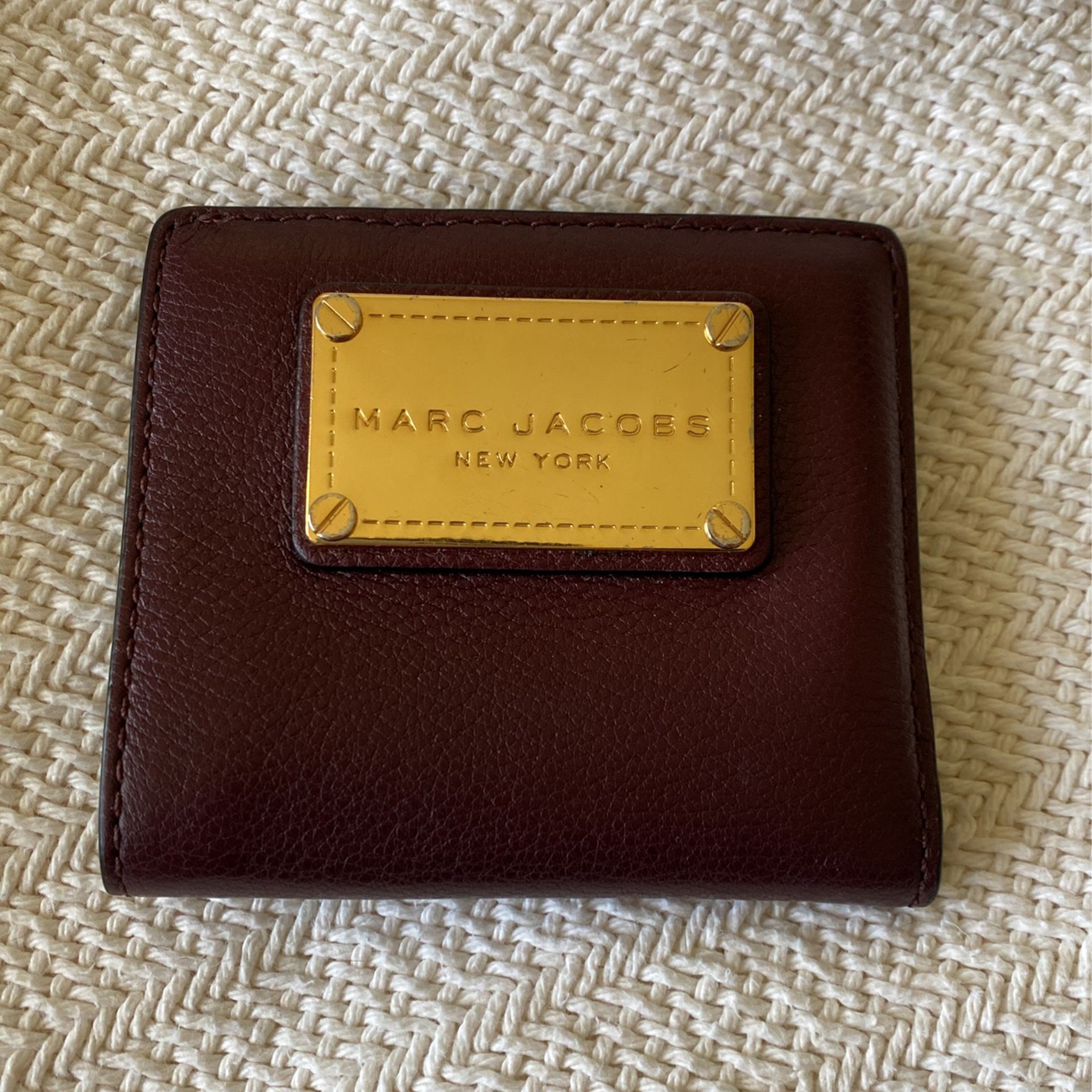 Marc Jacobs Burgundy Leather Wallet 