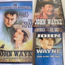 Set of Three (3) John Wayne DVDs - Brand New Sealed