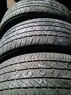225 50 18 three good car tires $20 each