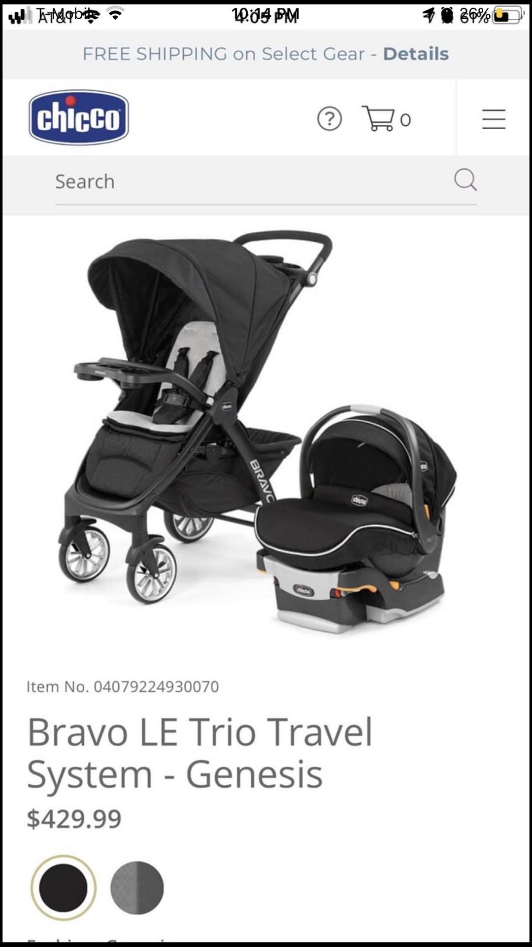 Chicco Bravo Trio Travel System