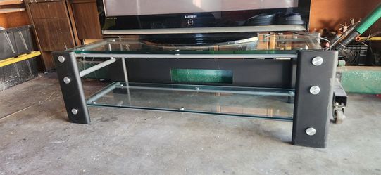 50"tv & glass stand