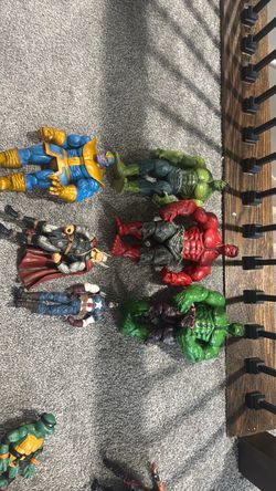 Marvel toys Hulk, Red Hulk, Thanos, Thor, Captain America