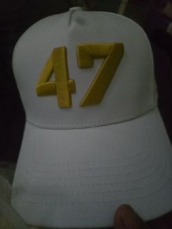 Charlie Kirk Gold 47 Embroidery