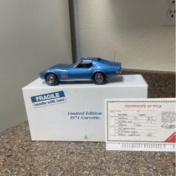 Danbury Mint 1971 Chevrolet Corvette Coupe, 1:24 Scale