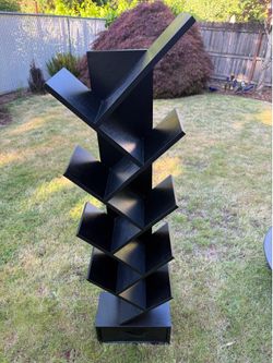 Modern Black Tree Bookshelf