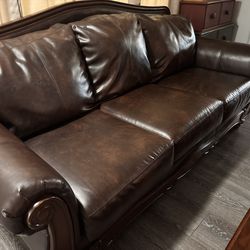Leather couch
