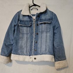 Urban Republic  Girls Jeans Jacket Denim Jackets Long Sleeve Button Fall Winter Shirt Coat with Pockets Outerwear
