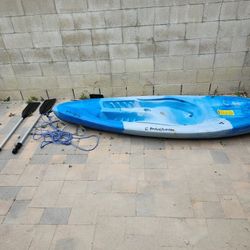 Kayak With Two Piece Paddle